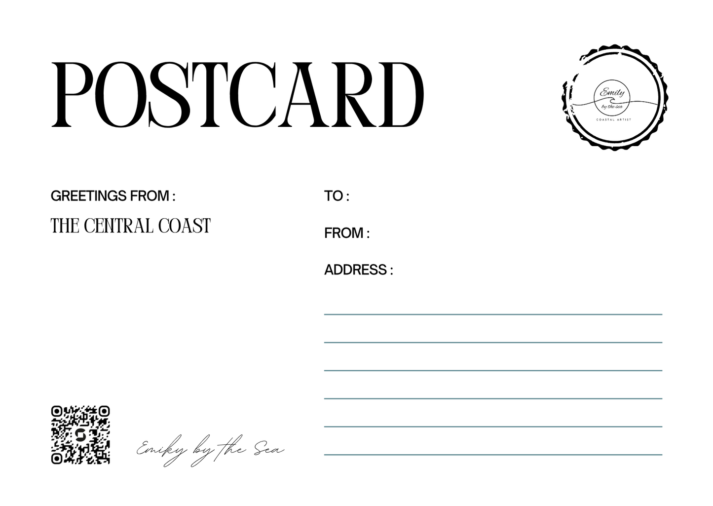 Postcard collection of 6